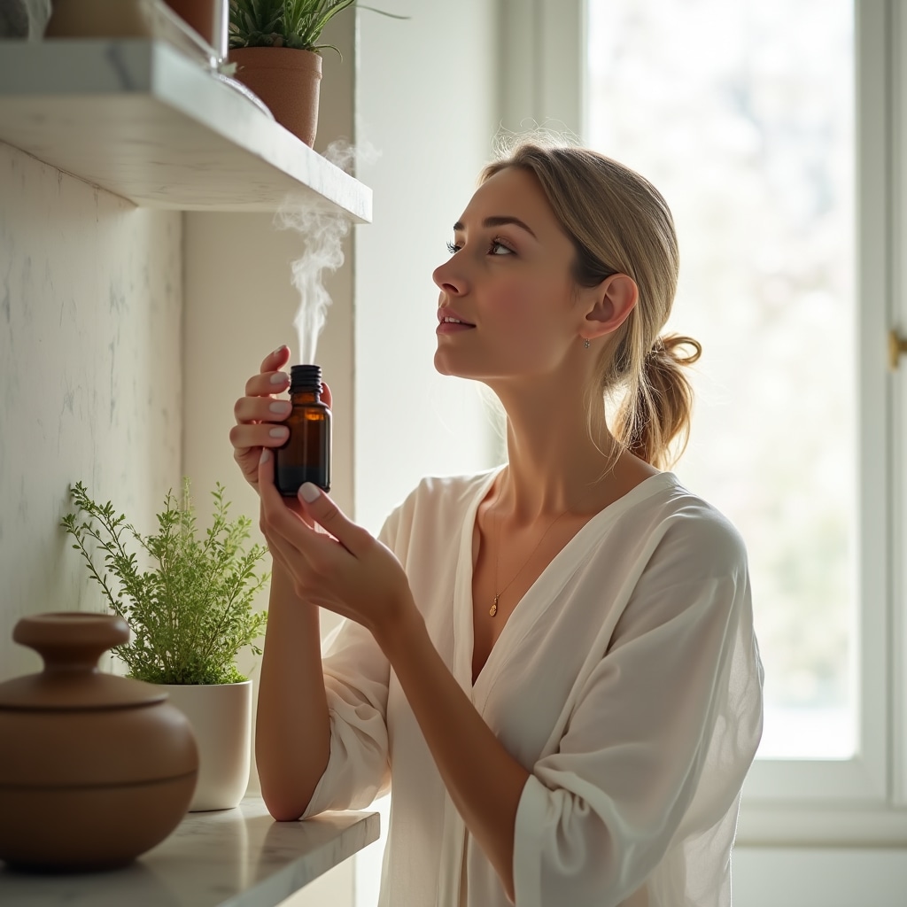 Utilizzo di oli essenziali e idrolati per aromaterapia domestica